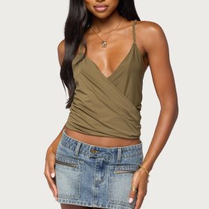 Tippie Backless Cowl Neck Top