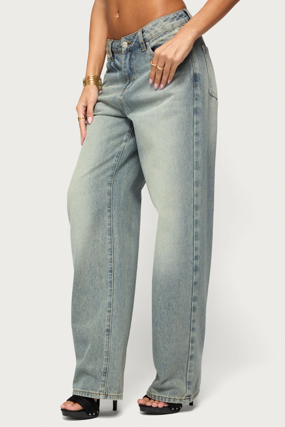 Heidie Low Rise Baggy Jeans - Image 4
