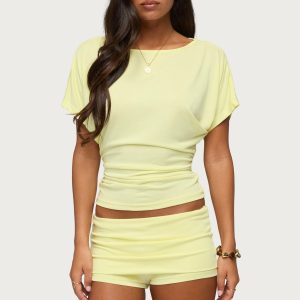 Maevie Ruched Waist Top