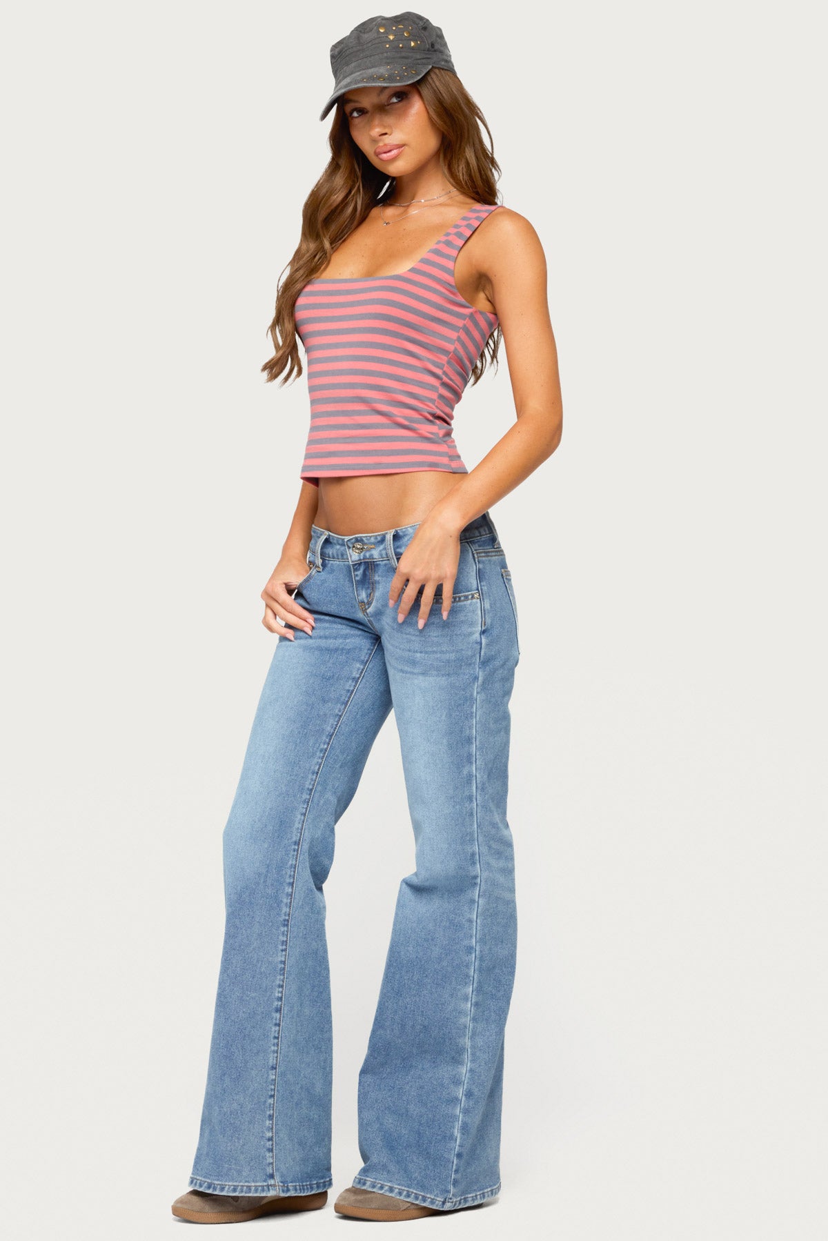Girla Low Rise Wide Leg Jeans - Image 5