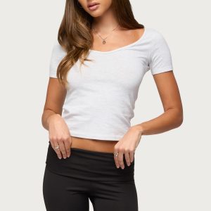 Loly Scoop Neck T Shirt