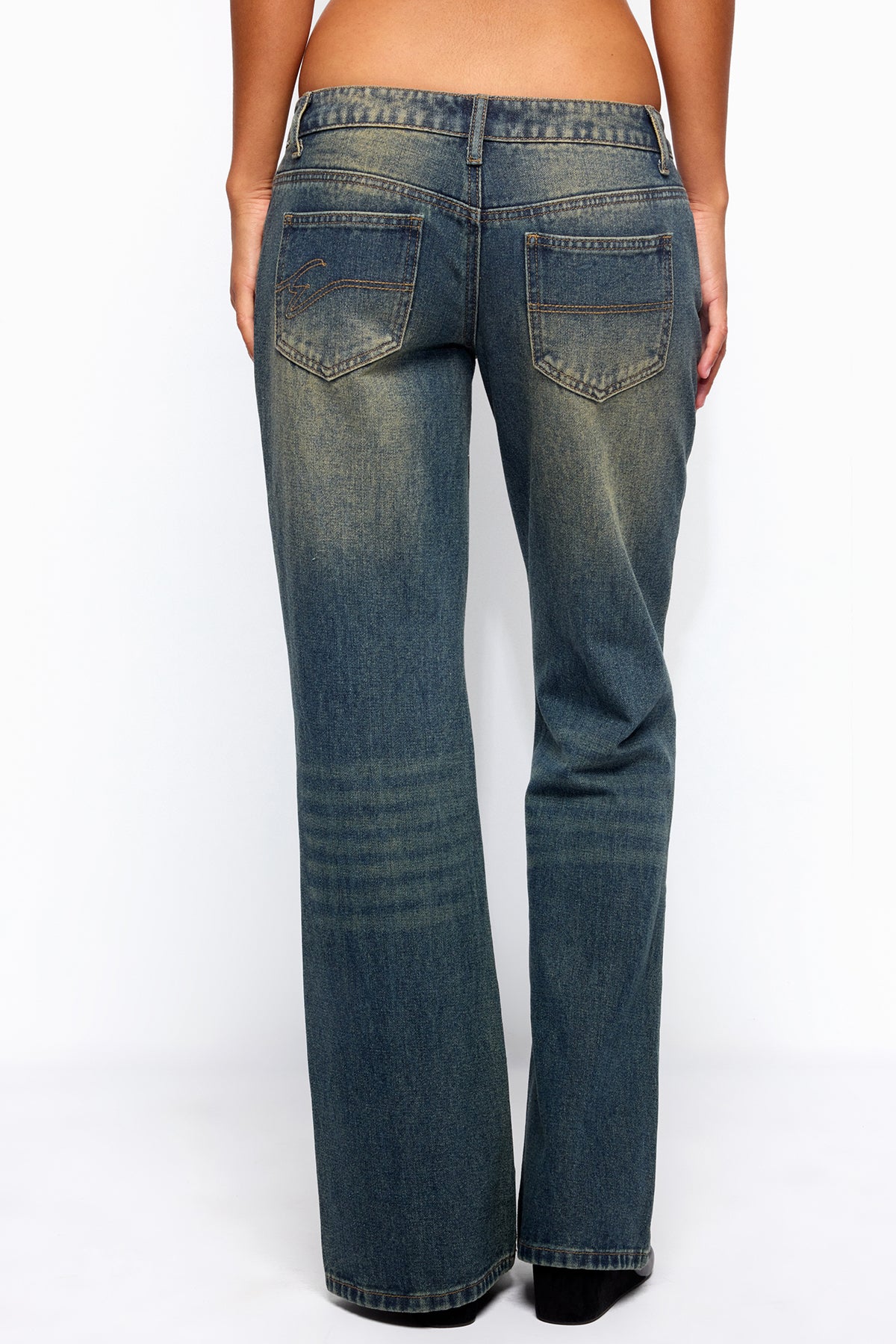 Shirili Low Rise Flared Jeans - Image 5