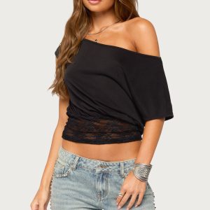 Michy Off Shoulder Lacey Top