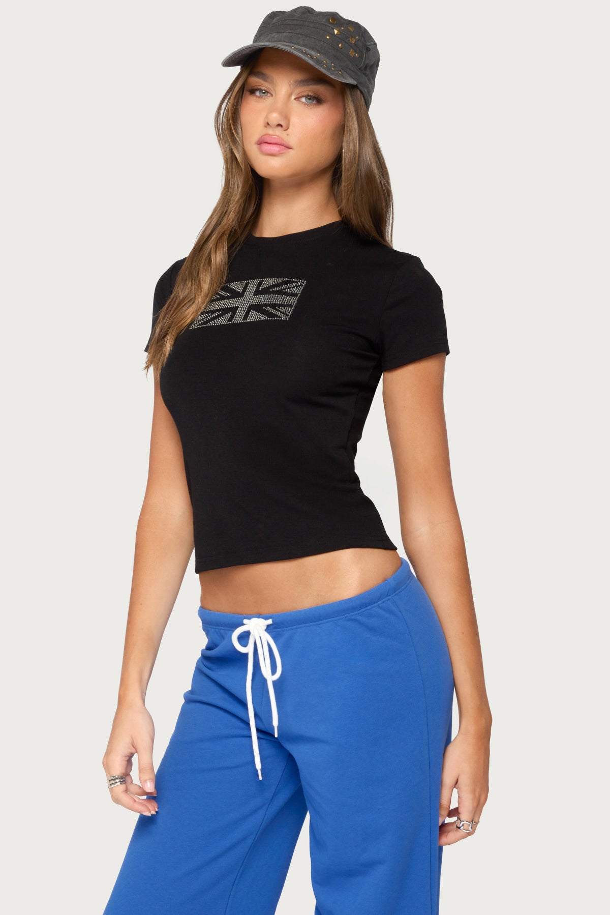 UK Girl Rhinestone T Shirt - Image 3