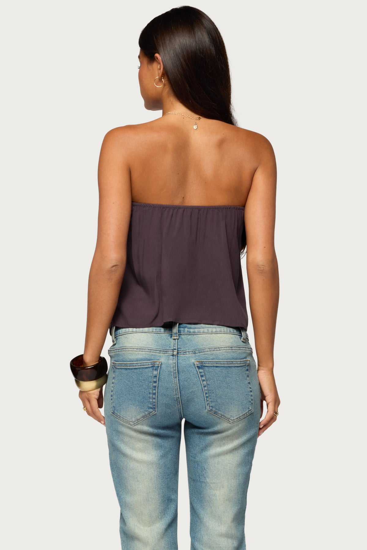 Pearle Crochet Trim Strapless Top - Image 5