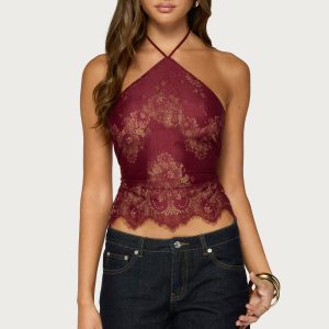 Yanitza Lace Halter Top
