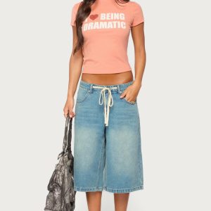 Jaci Denim Bermuda Shorts