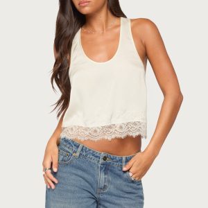 Onie Lacey Satin Effect Tank Top