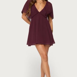 Rosalee Chiffon Babydoll Mini Dress
