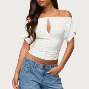 Hecate Off Shoulder Keyhole Top