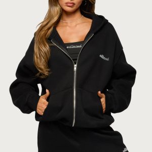 Edikted Diva Zip Up Hoodie