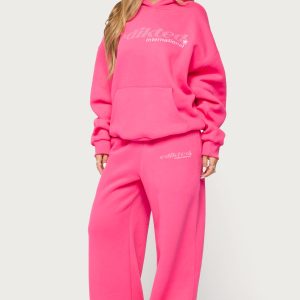 Edikted International Wide Leg Sweatpants