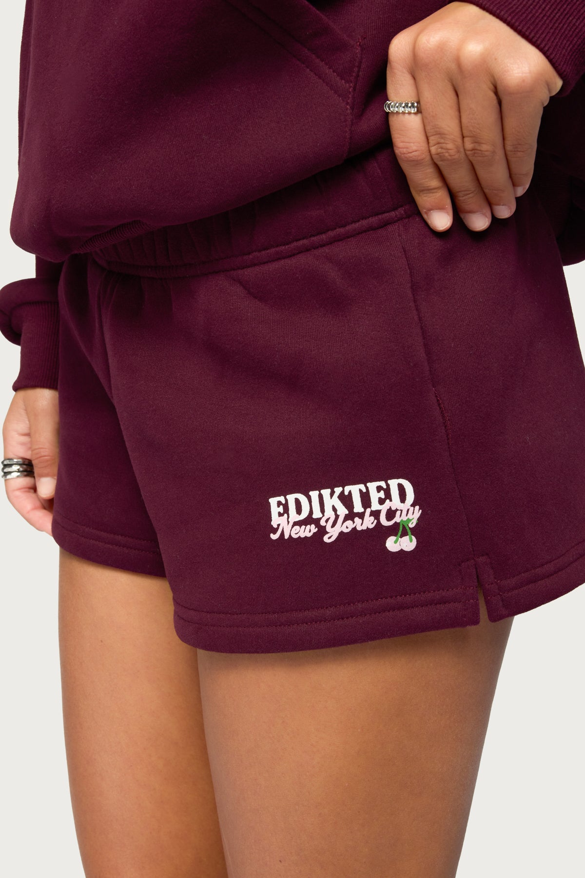 Edikted New York Sweat Shorts - Image 2
