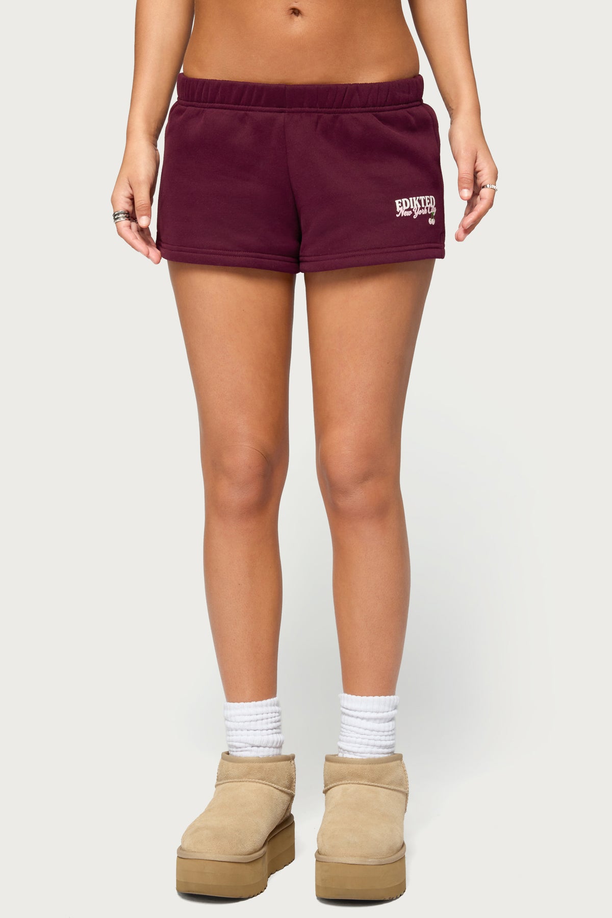 Edikted New York Sweat Shorts - Image 3