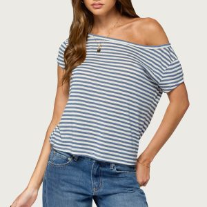 Chanelle Off Shoulder Striped Top
