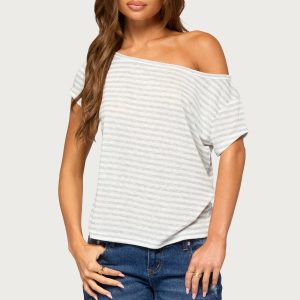 Chanelle Off Shoulder Striped Top