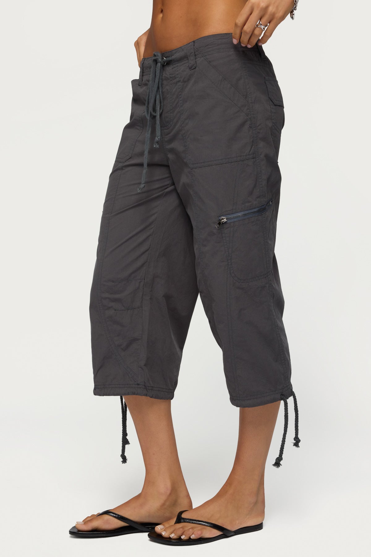 Lilith Cargo Capri Pants - Image 3