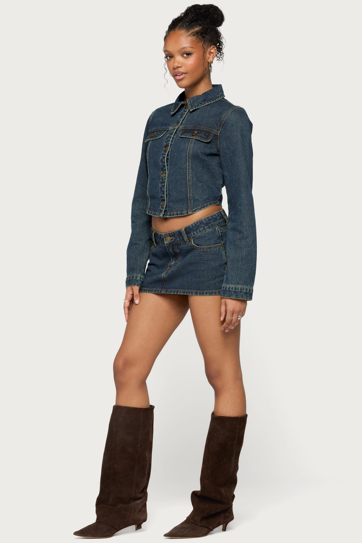Dayla Denim Micro Skort - Image 4
