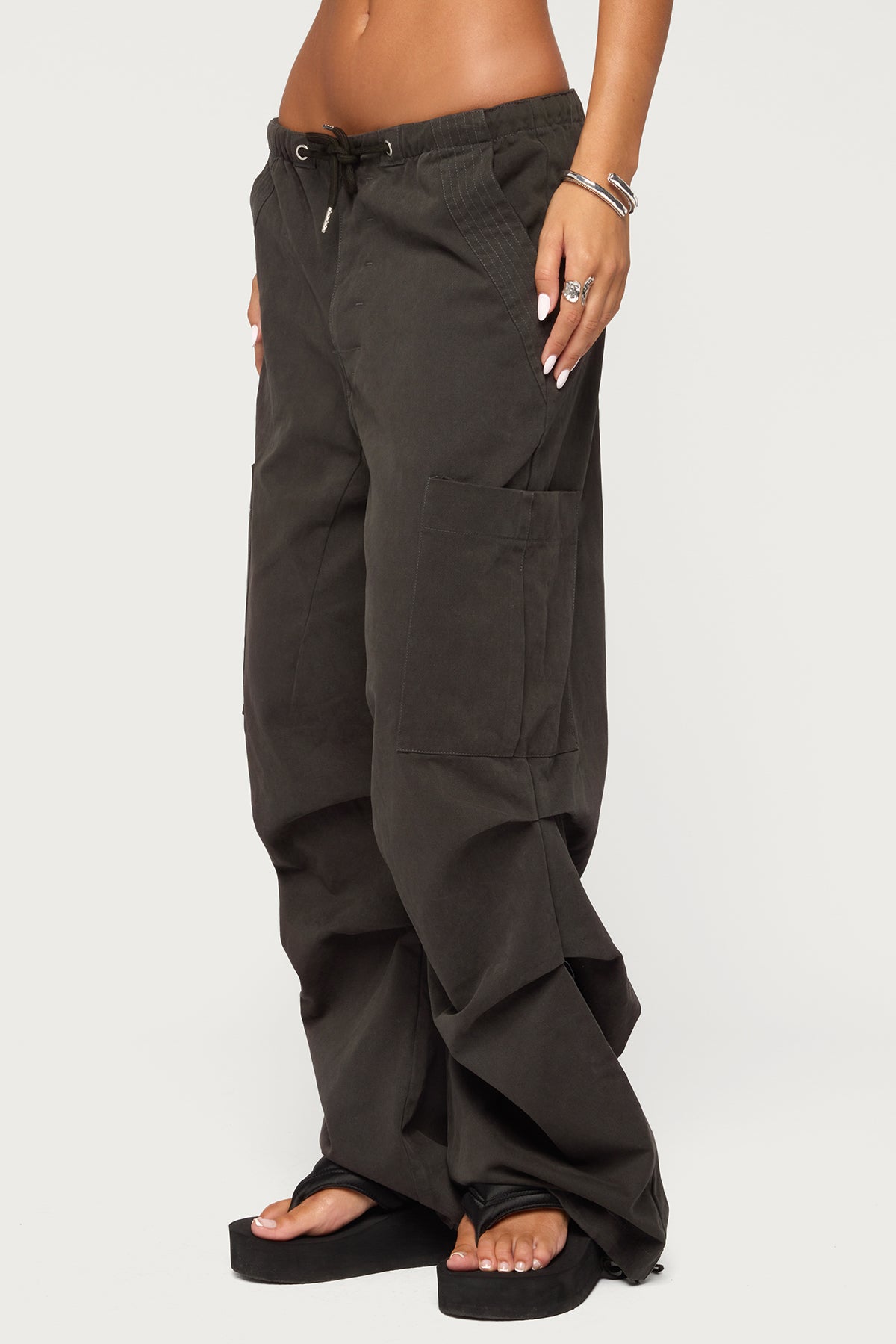 Emzi Baggy Cotton Cargo Pants - Image 3