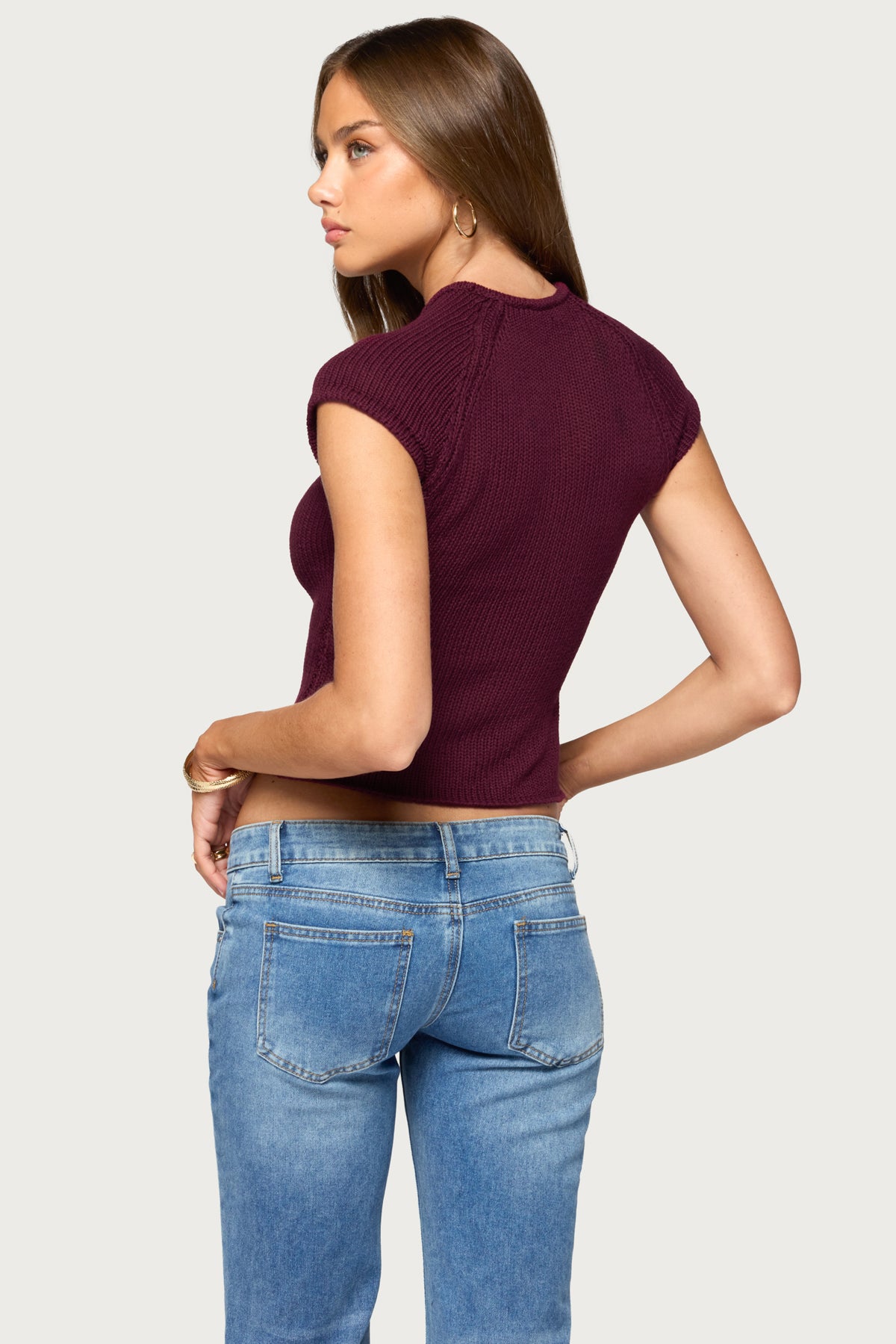 Meridyth Keyhole Cutout Knit Top - Image 5