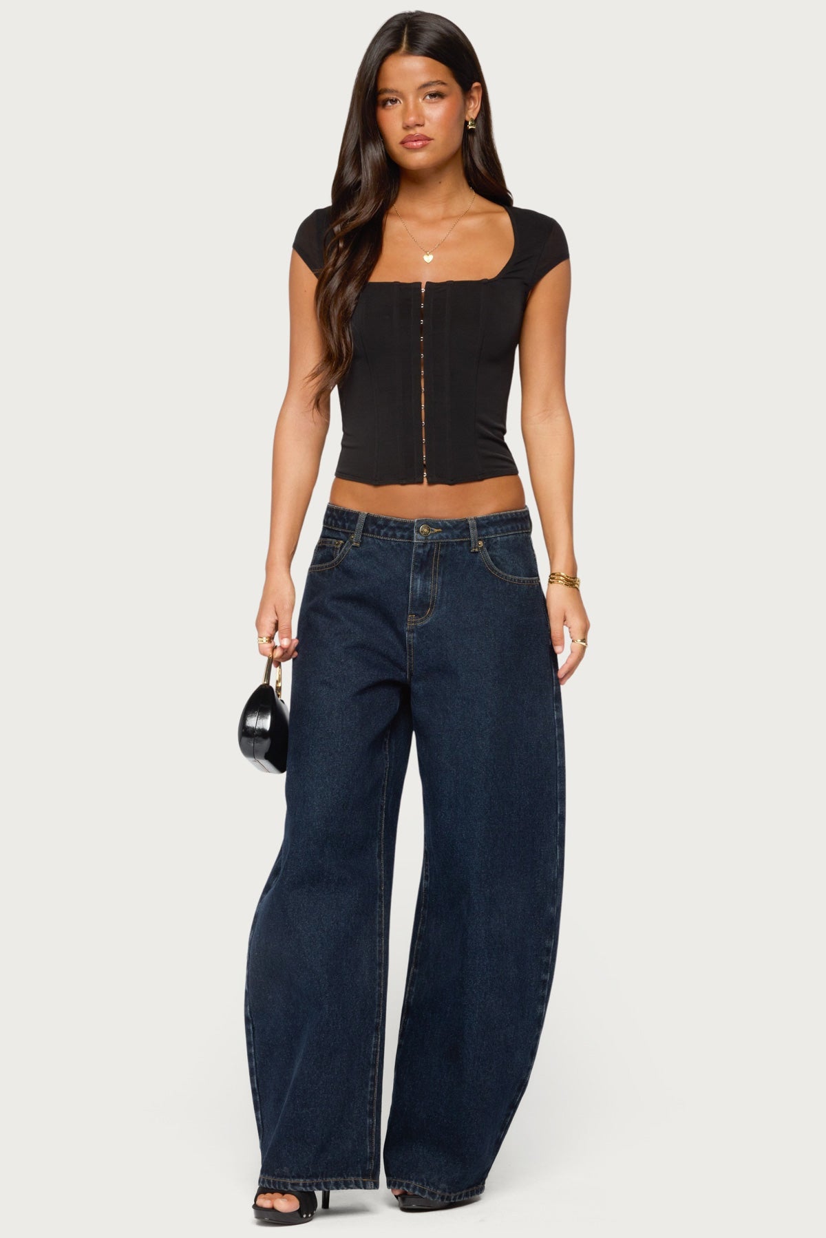 Airlie Hook & Eye Mesh Corset - Image 2