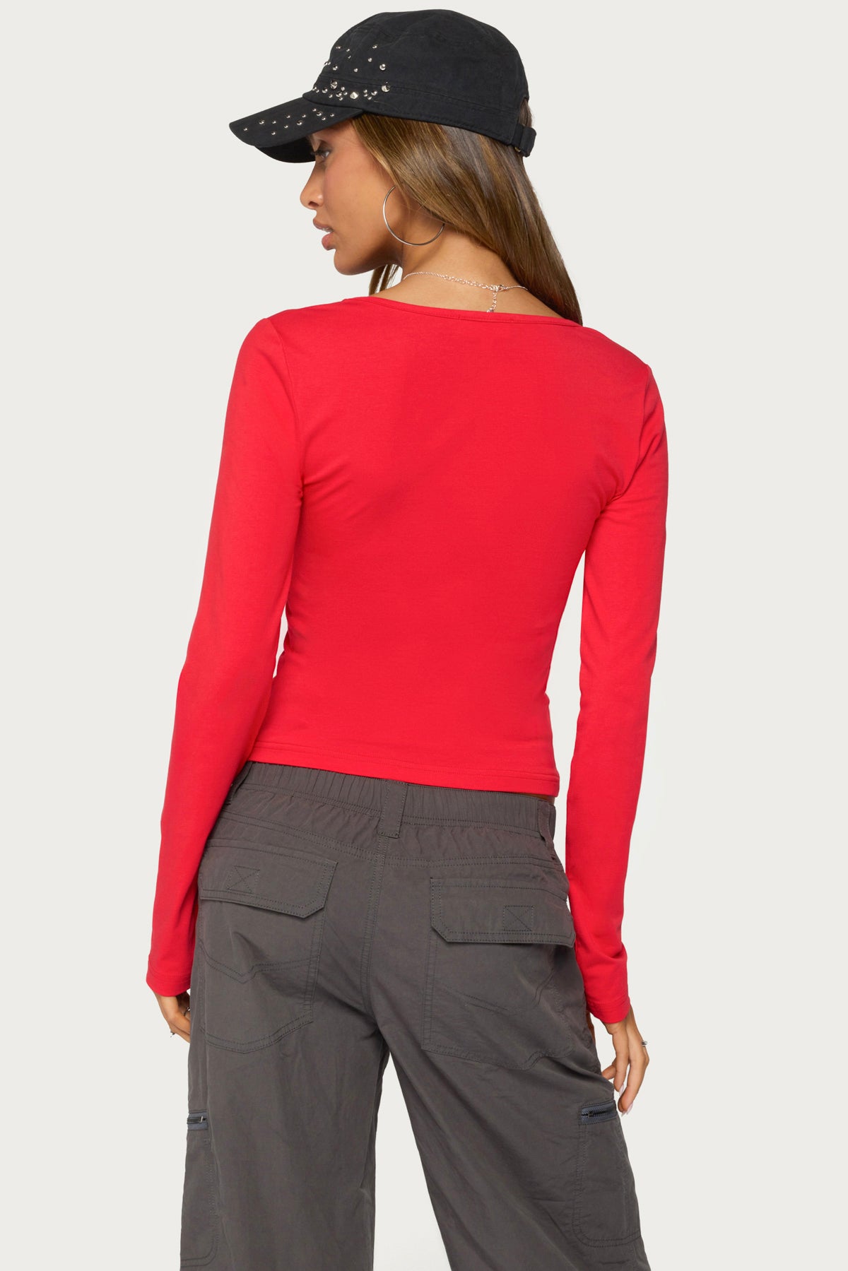Feva V Neck Long Sleeve Top - Image 5