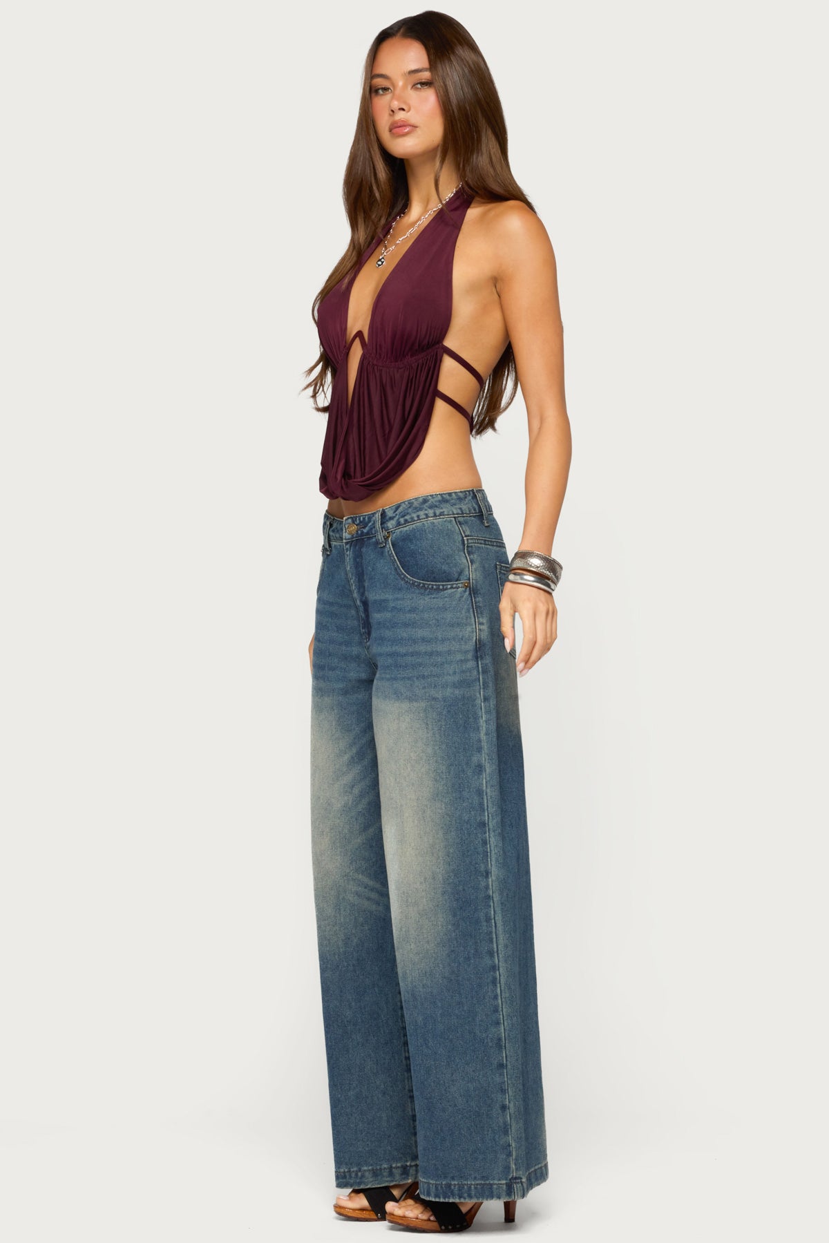 Eina Cowl Neck Halter Top - Image 5