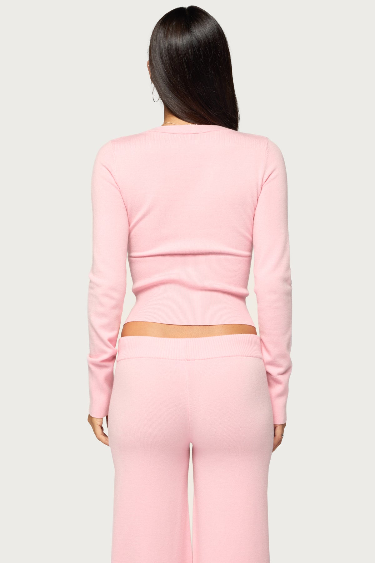 Eddie Long Sleeve Knit Wrap Top - Image 5