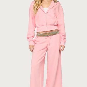 Camo Cool Contrast Low Rise Sweatpants