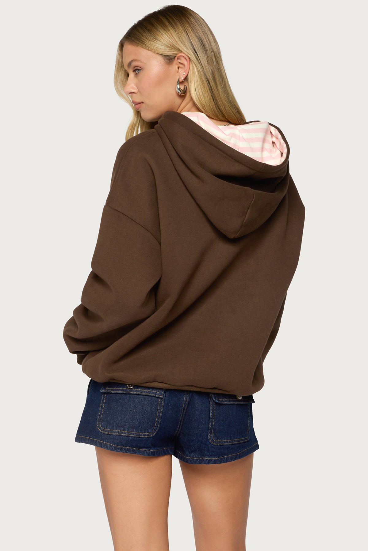 Edikted Stripey Hoodie - Image 4