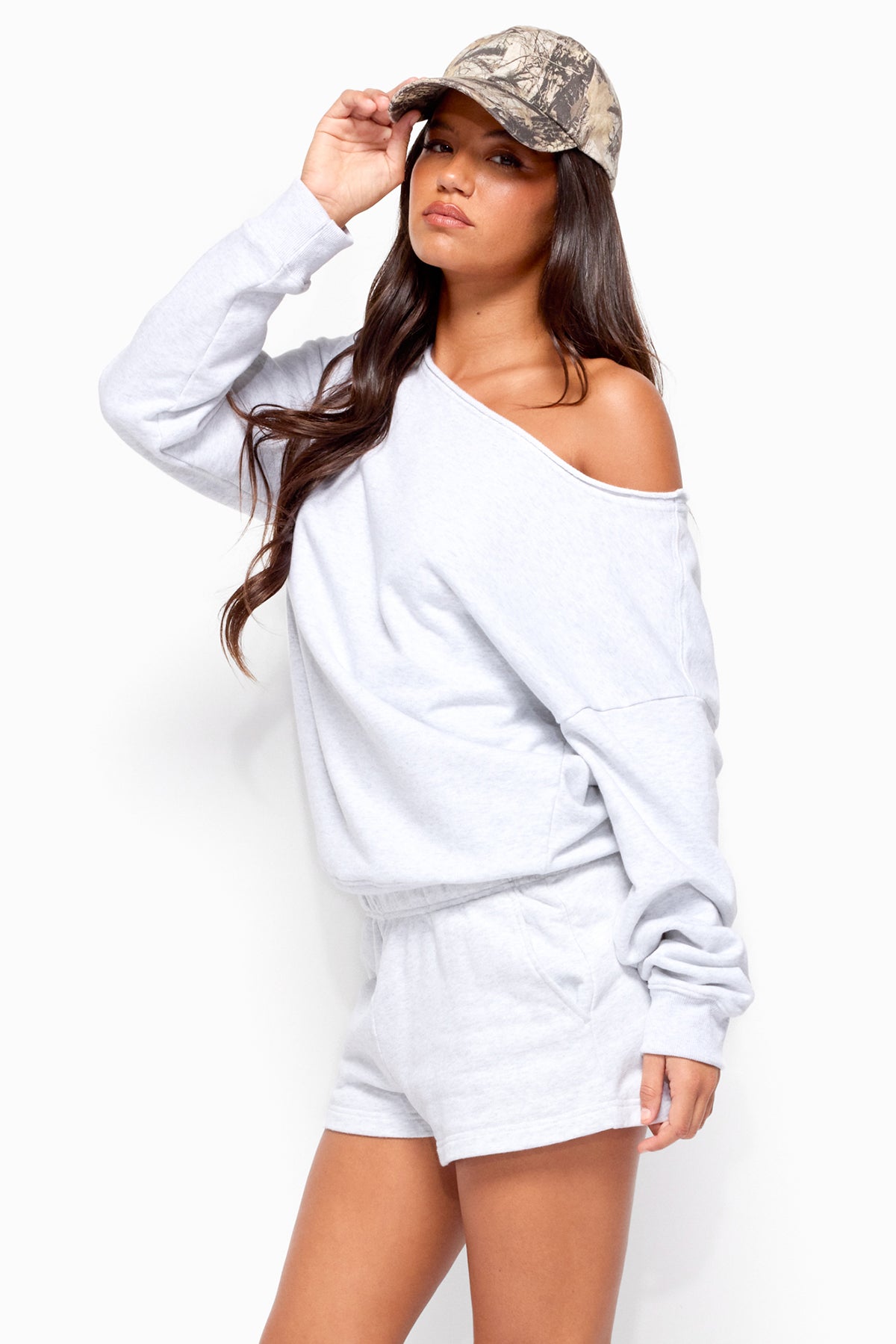 Karis Off Shoulder Oversized Sweatshirt - Image 3
