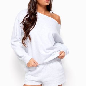 Karis Off Shoulder Oversized Sweatshirt