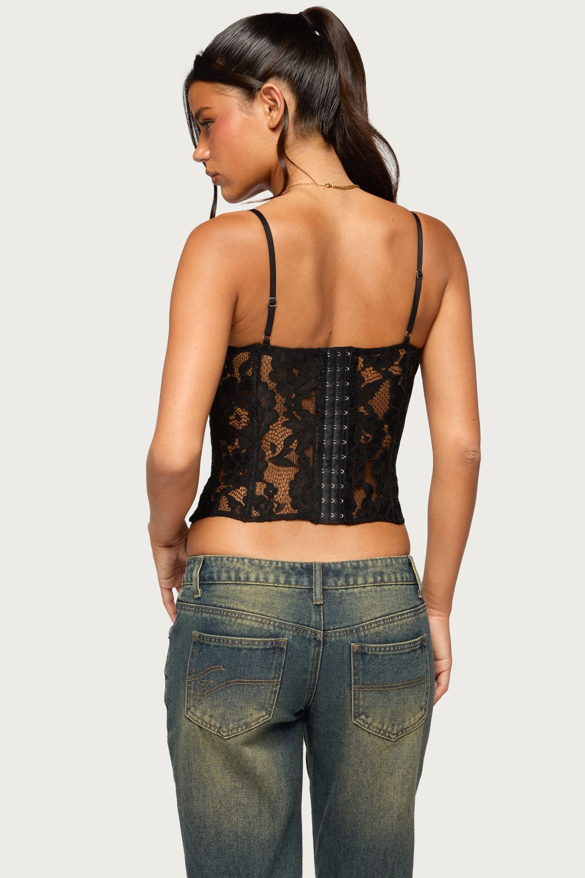 Haizley Floral Lace Corset - Image 6