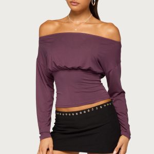 Jaze Off Shoulder Long Sleeve Top