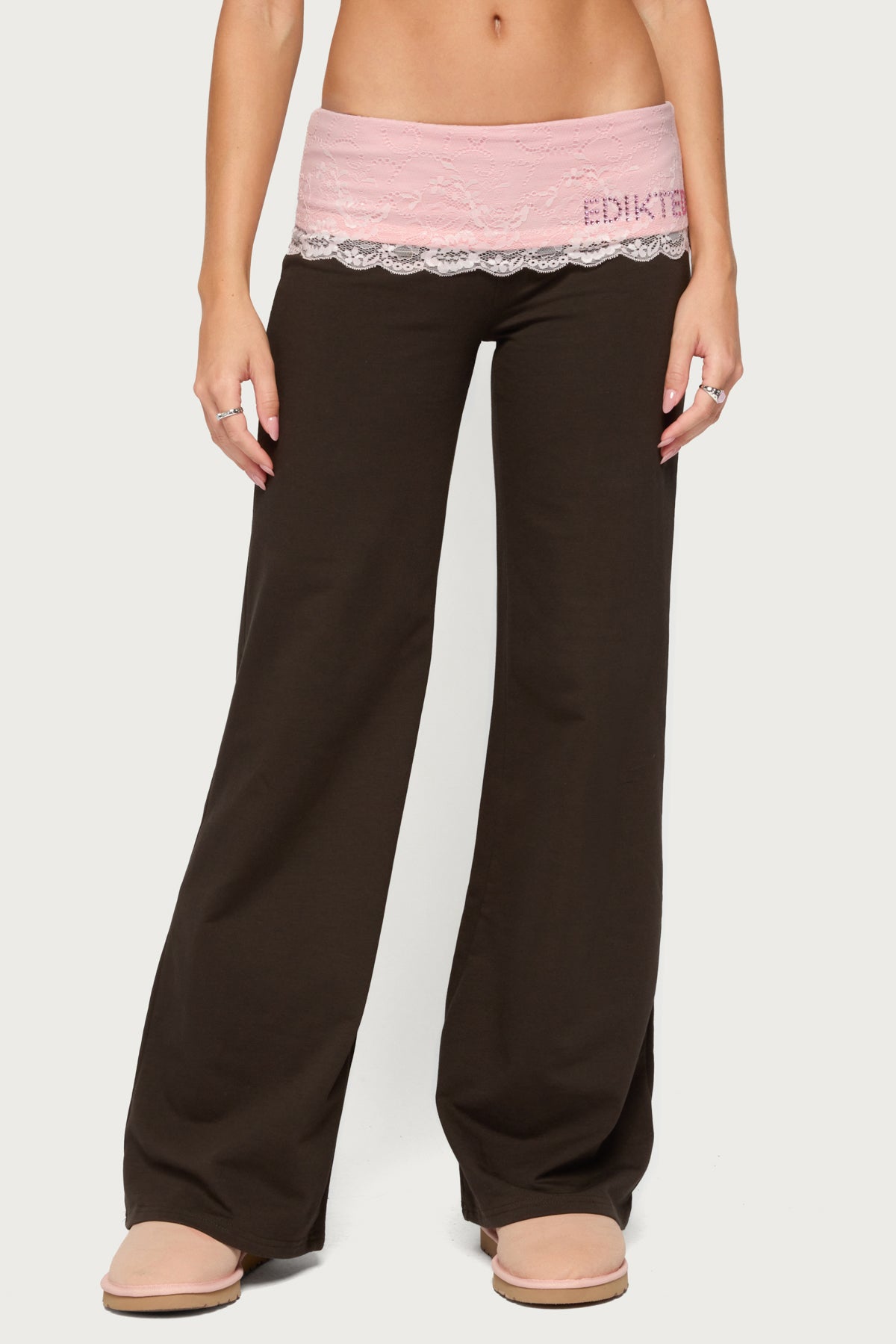 Chrissie Lacey Contrast Foldover Pants - Image 3