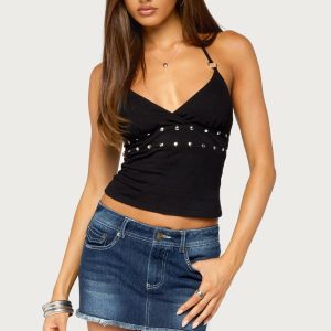 Kairy Studded Halter Top
