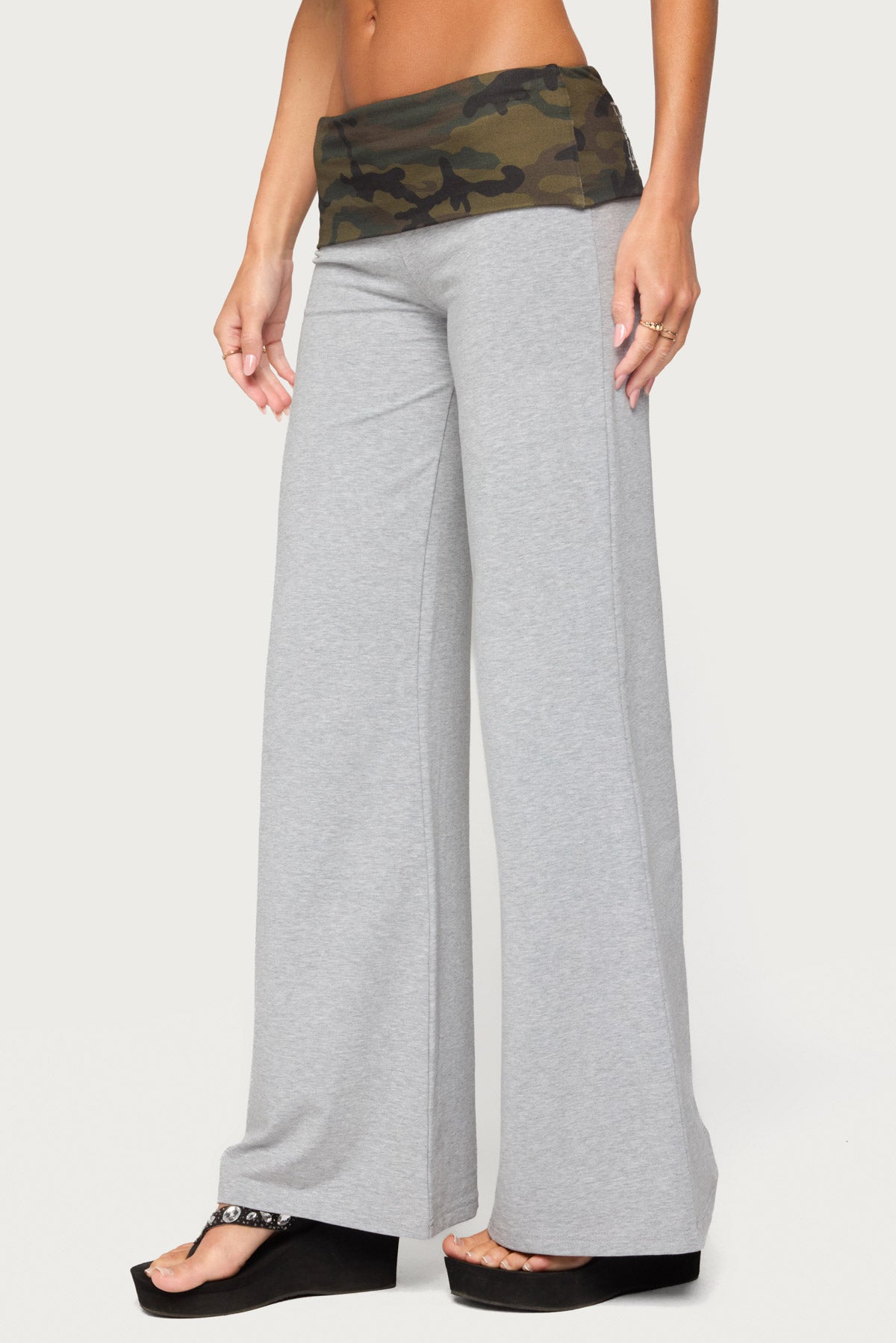 Edikted Duty Foldover Pants - Image 3