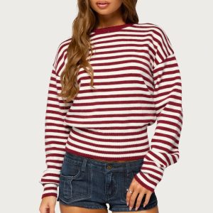 Marren Striped Knit Sweater