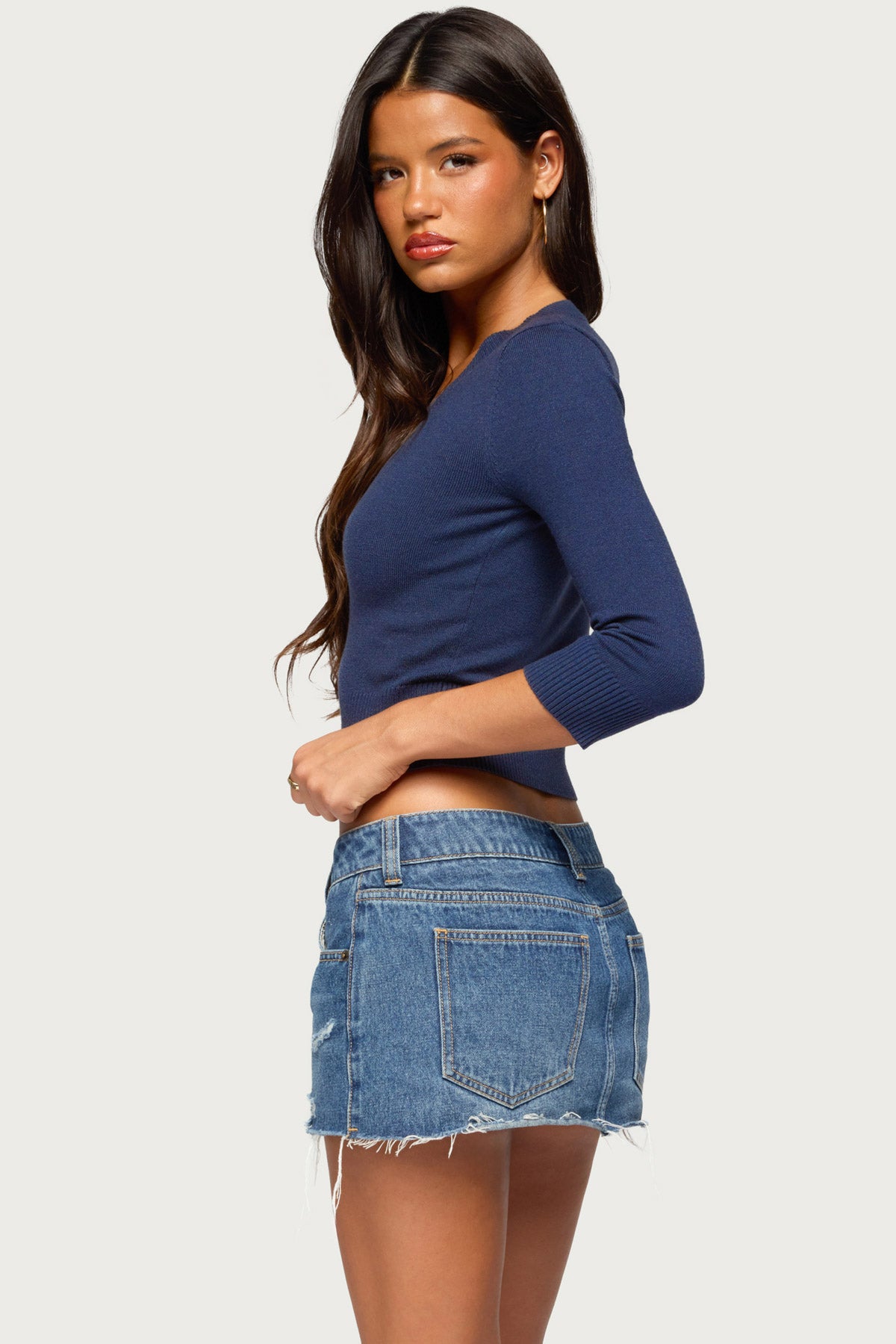 Camren Three-Quarter Sleeve Knit Top - Image 3