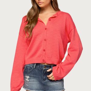 Fion Buttoned Knit Cardigan