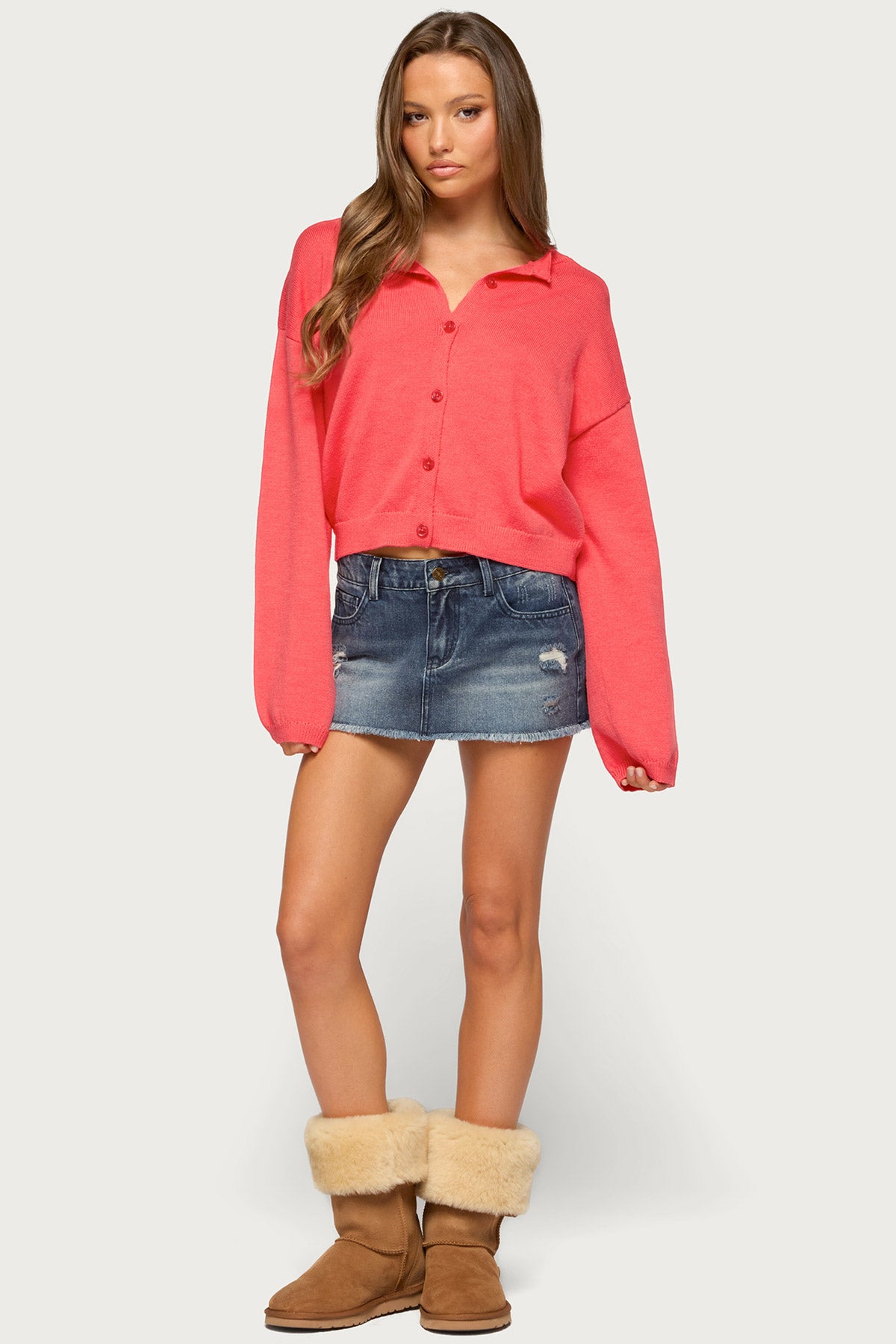 Fion Buttoned Knit Cardigan - Image 4