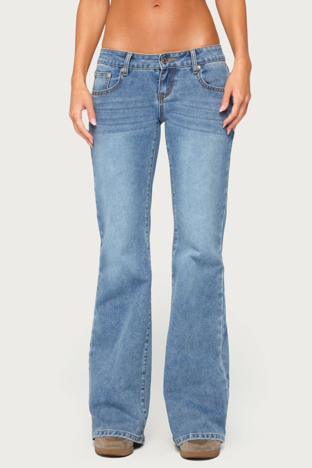 Girla Low Rise Wide Leg Jeans - Image 2