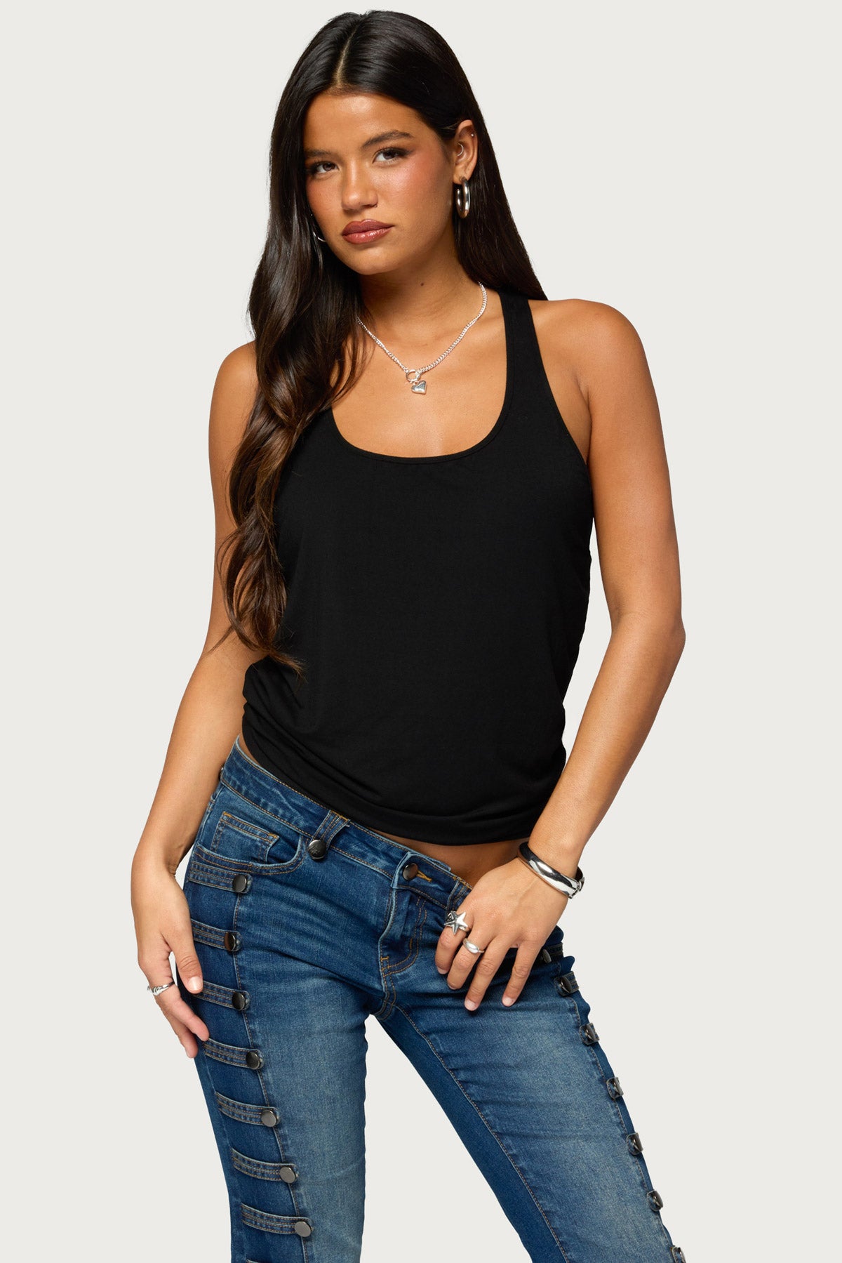 Paye Racerback Metal Ring Tank Top - Image 3