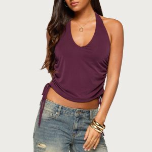Adleigh Drawstring Halter Top