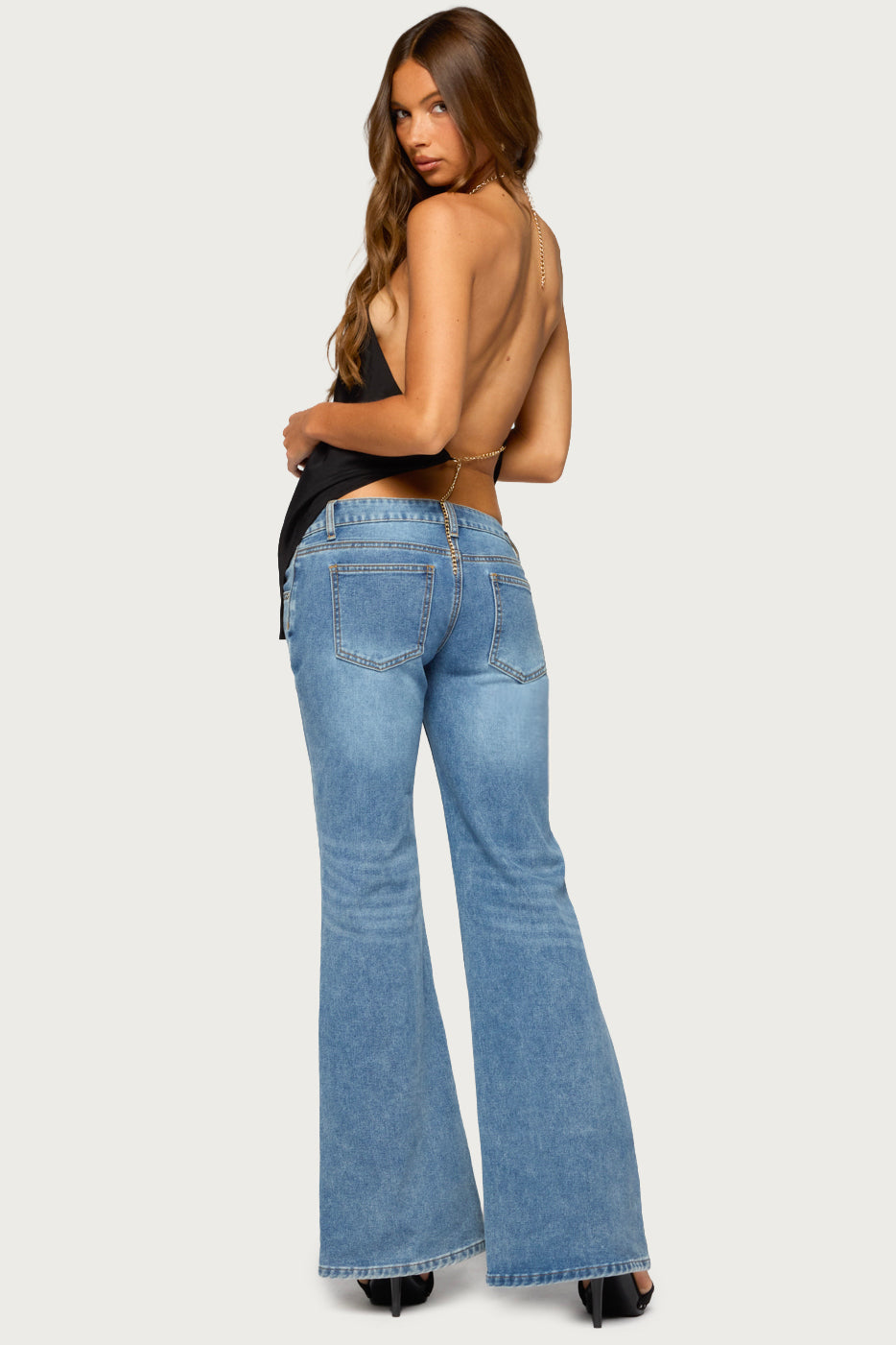 Elni Chain Backless Halter Top - Image 2