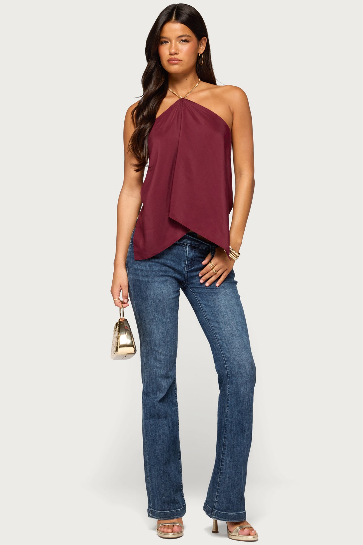 Elni Chain Backless Halter Top - Image 3