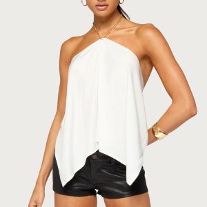 Elni Chain Backless Halter Top