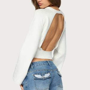 Geila Backless Knit Sweater