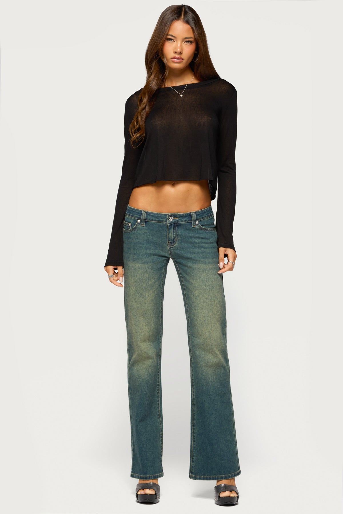 Angel Girl Sheer Long Sleeve Top - Image 6