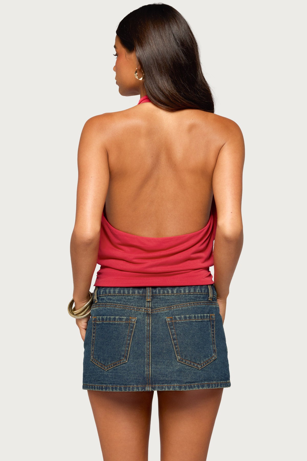 Laeva Backless Halter Top - Image 2